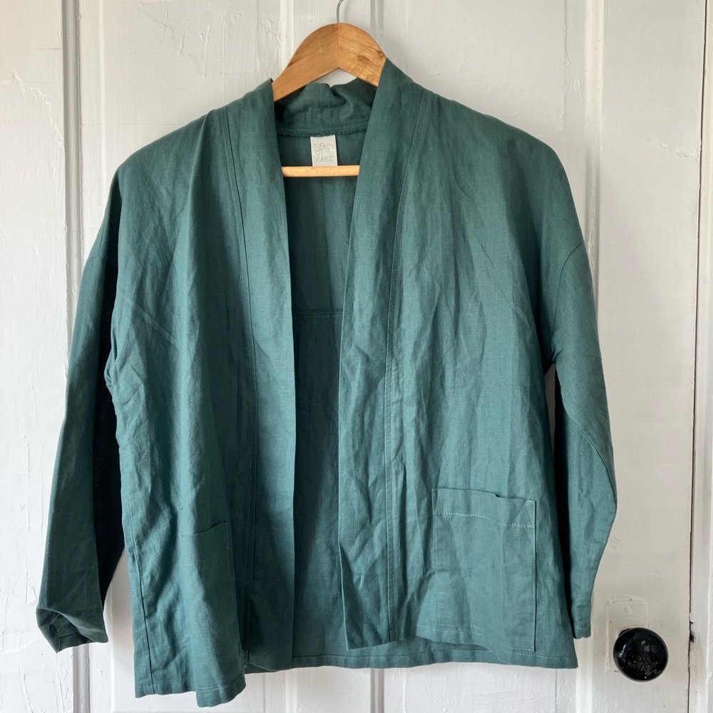 Linen/cotton Made in USA summer jacket